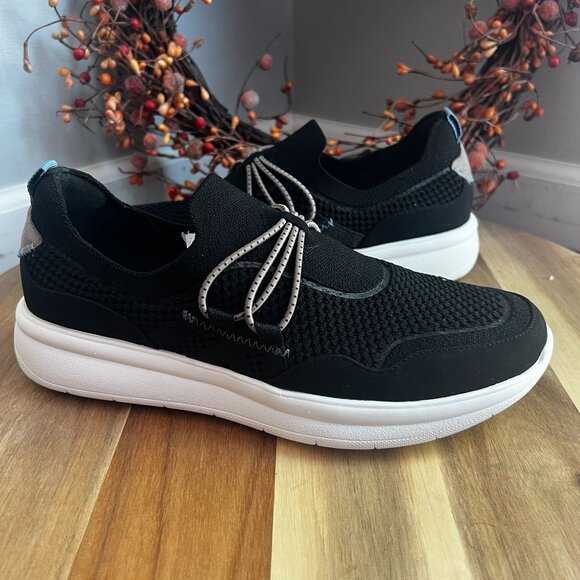 Clarks Womens Ezera Run Pull On Shoes Sz 9M in Black Combi - Picture 1 of 12